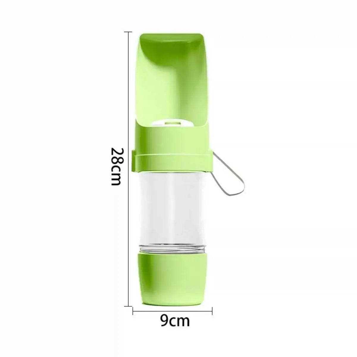 Portable Dog and Cat Water Bottle with Food Storage