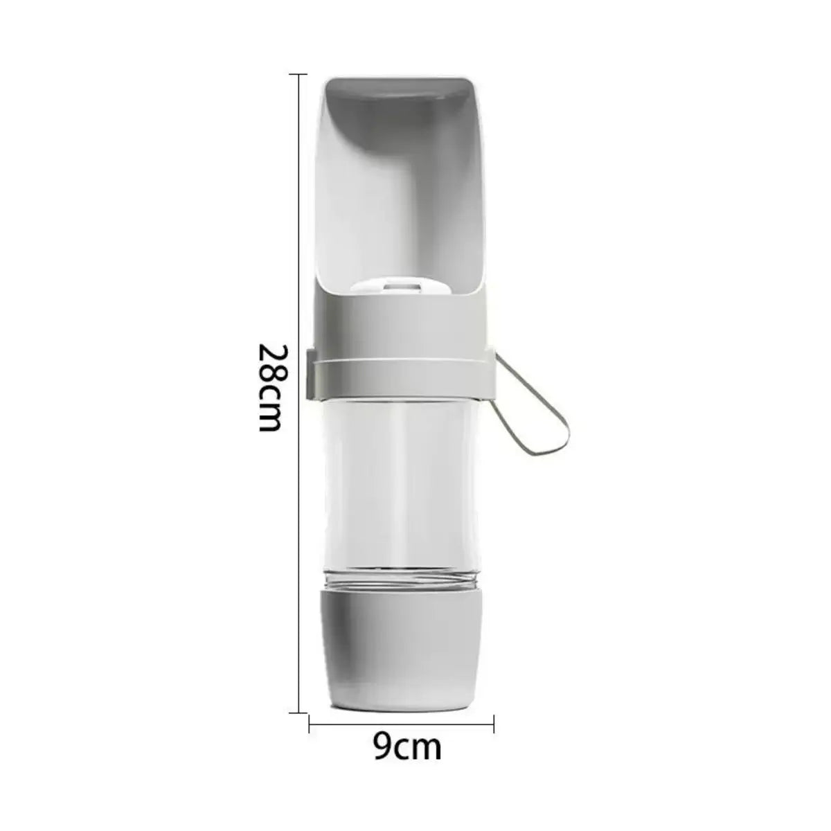 Portable Dog and Cat Water Bottle with Food Storage